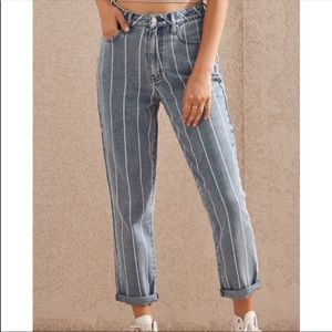 PacSun Striped Mom Jeans